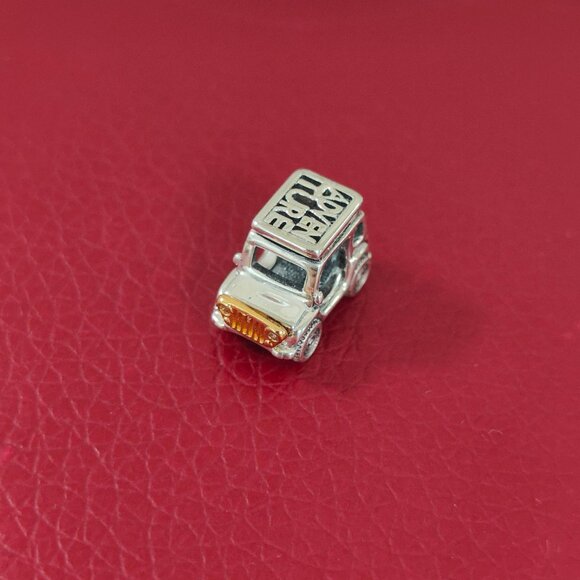 Jewelry - Two-tone Adventure Car Charm Sterling Silver